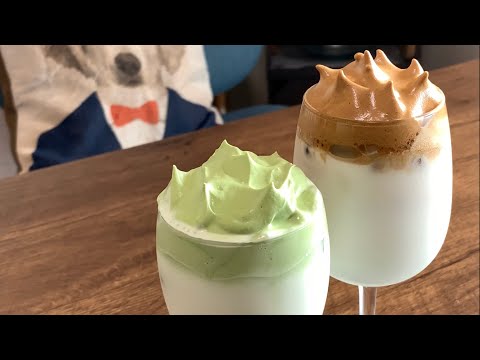 How to Make Coffee and Matcha Dalgona