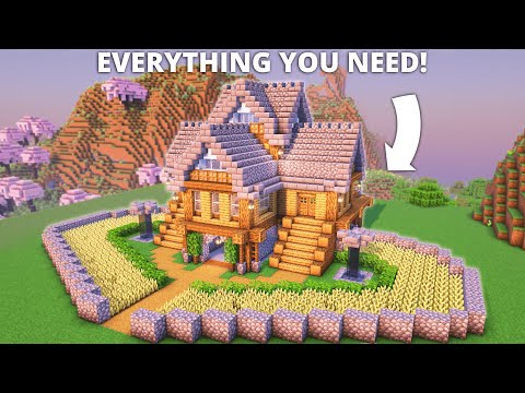 Insane Minecraft Survival House Build - HellFrozen ❄️