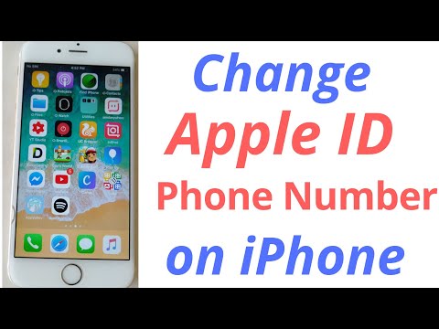 how to change apple id phone number on iphone