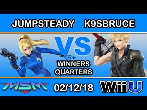 MSM 133 - Jumpsteady (Zero Suit) Vs. K9sbruce (Cloud) Winners Quarters - Smash 4