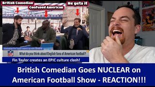 American Reacts British Comedian Confuses Americans - Fin Taylor on Good Morning Football REACTION!