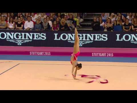 Laura Zeng - Ribbon - 2015 World Rhythmic Gymnastics Championships - All-Around Final