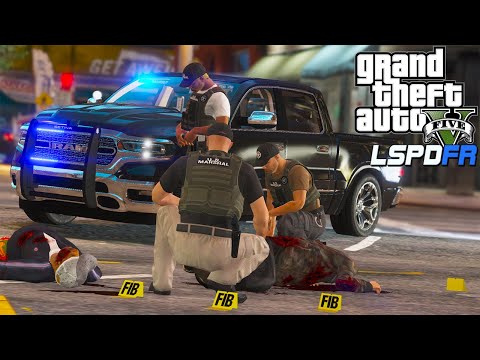 GTA 5 LSPDFR - Undercover US Marshals serving arrest warrants