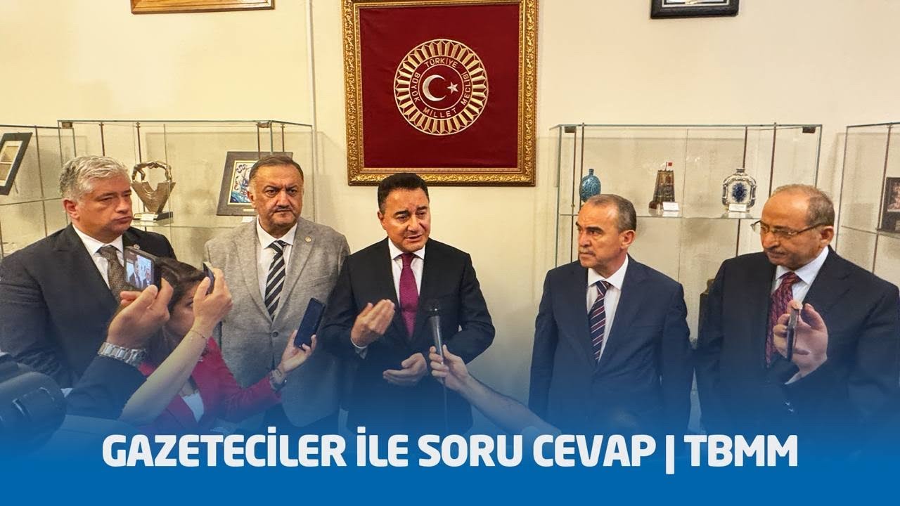 Türkiye Büyük Millet Meclisi’nde gazetecilerin sorularını yanıtlıyorum.