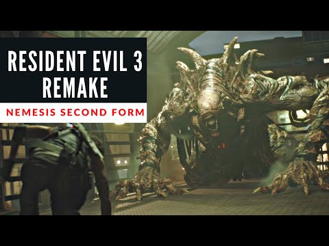 NEMESIS STAGE 2 FORM BOSS IN RESIDENT EVIL 3 REMAKE Walkthrough | RE3 NEMESIS SECOND ENCOUNTER