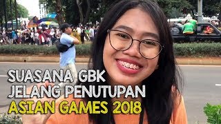Jelang Penutupan Asian Games GBK Dibanjiri Pengunjung