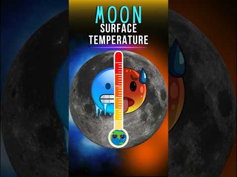 The Temperature Of The Moon's Surface #shorts