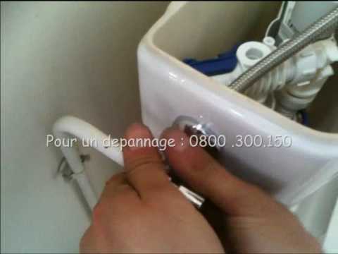 comment installer chasse d'eau