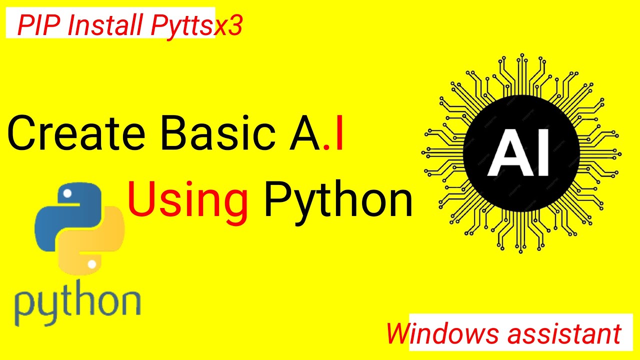 How To Create Basic A.I Using Python | 10 lines of python code | Windows assistant
