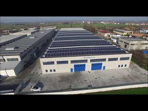 Impianto fotovoltaico potenza 1.7 MW realizzato per Pasturi SRL, azienda di estrusione metalli.