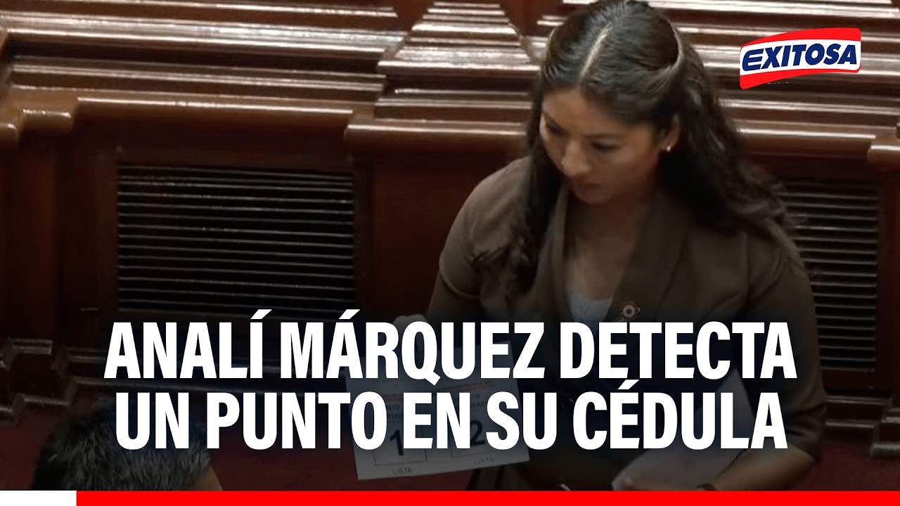 🔴🔵 Analí Márquez advirtió una incidencia en su cédula de votación
