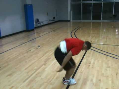 Nick Woodard does Handstand Kip to Push up