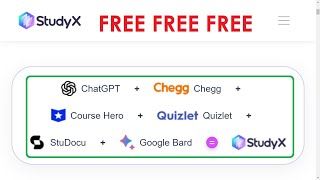 How To Get Chat GPT-4 Plus For FREE, Chegg, Course Hero, Quizlet, Stu Duco, and GoogleBard = StudyX