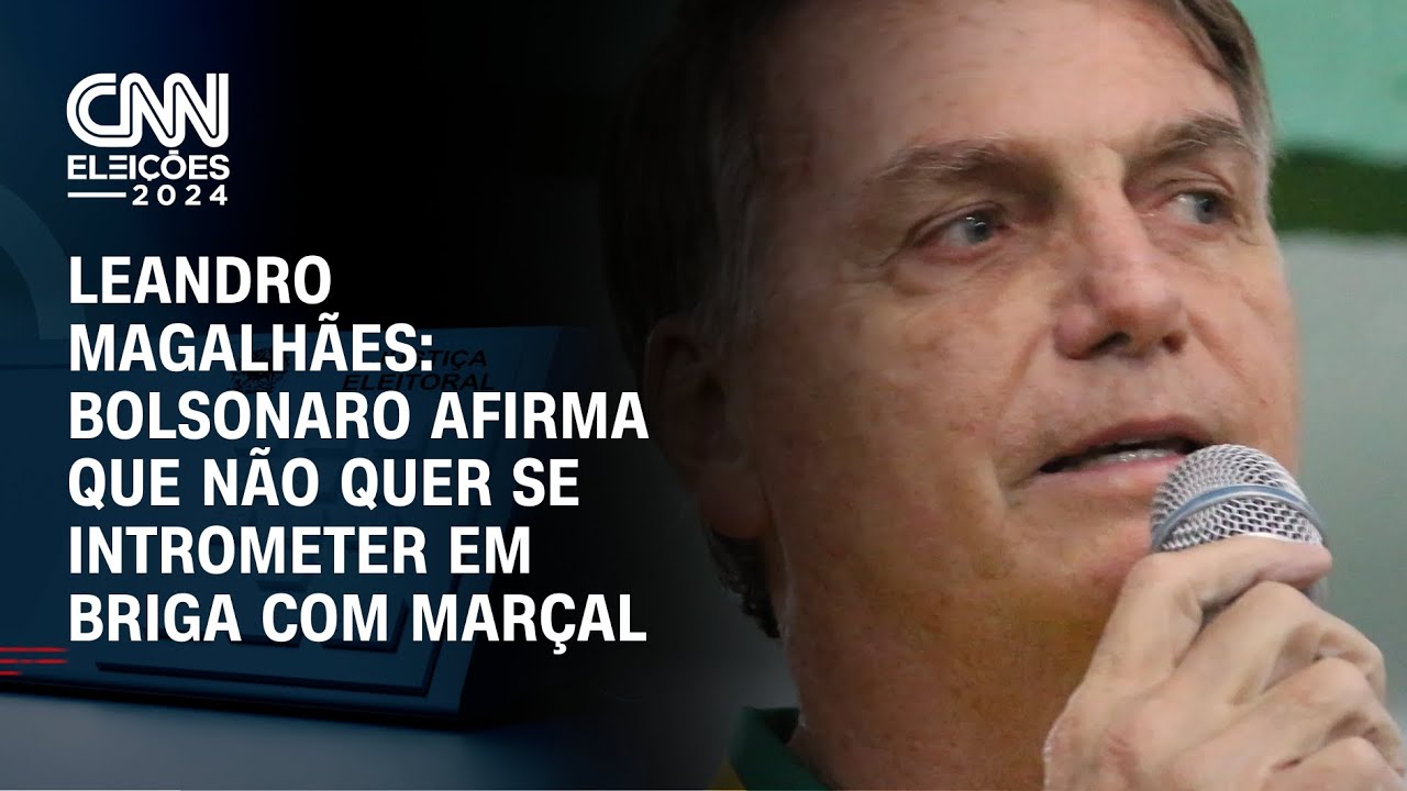 Leandro Magalhães: Bolsonaro afirma que não quer se intrometer em briga com Marçal | CNN ARENA