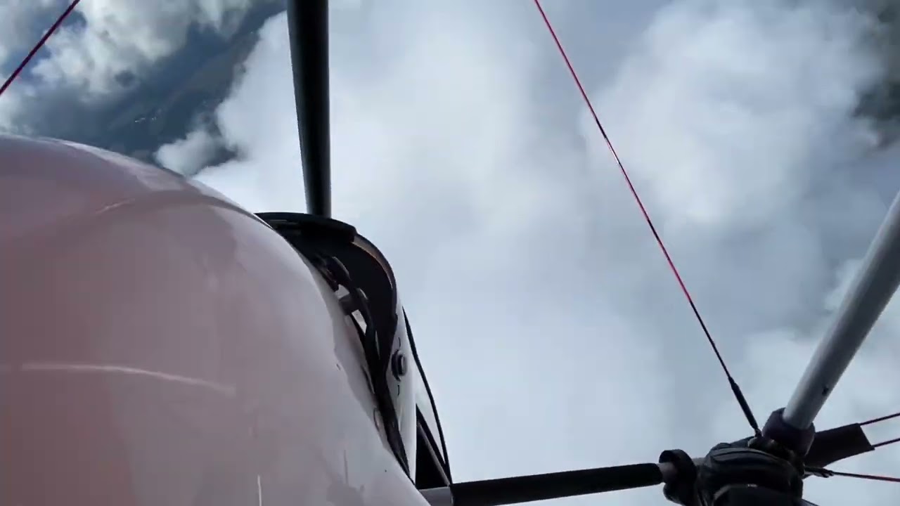 Lot motolotnią - Gorzów Wielkopolski - lot w chmurach - #7