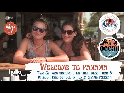 Visit our Beach Bar & Kitesurfing School in Punta Chame Panama (ZDF | Hallo Deutschland Documentary)