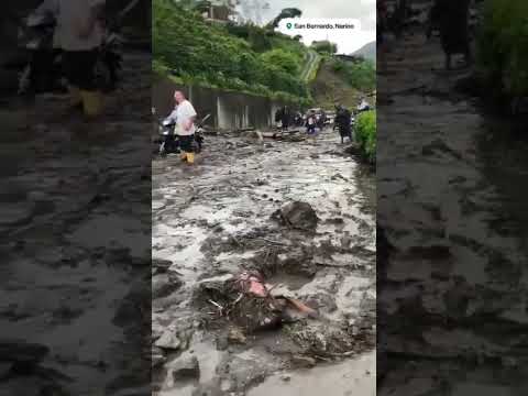 Deslizamiento en San Bernardo