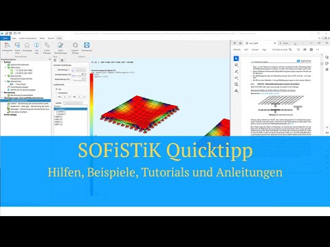 SOFiSTiK Quicktipp - Hilfen, Beispiele, Tutorials und Anleitungen