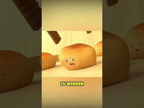 Dieses kleine Brötchen verzog das Gesicht, um nicht gefressen zu werden. #kurzvideo