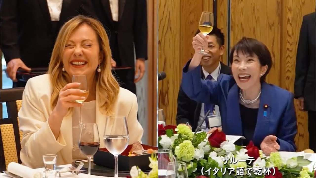 “TANTI AUGURI GIORGIA” TAKAIICHI CANTA IN ITALIANO, AUGURI E TORTA PER LA PREMIER GIORGIA MELONI