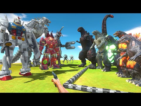 FPS Avatar Rescues Godzilla Evolution and Fights Mecha Monsters - Animal Revolt Battle Simulator