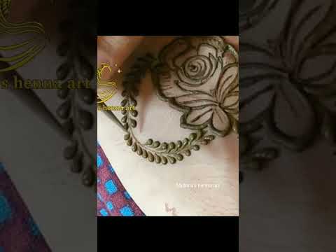 try floral mehandi design with drops Henna designs @mubinashennaart #instagram#subscribeme #shorts