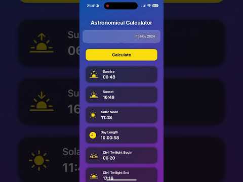 🌟 Astronomical Calculator in SwiftUI: Build & Learn with Real-Life Examples! 🌌