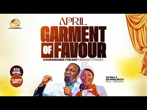 COMMANDING THE DAY MIDNIGHT PRAYER || APRIL GARMENT OF FAVOUR || 06-04-2026