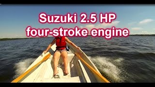 preview picture of video 'Suzuki 2.5 HP four stroke engine 8.7.2014 big waves Большие волны Wielkie fale große Wellen'