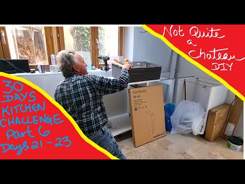 Not Quite a Chateau DIY 288 - 30 Day Kitchen Challenge - Part 6 - Days 21 to 23 - Cabinets going in
