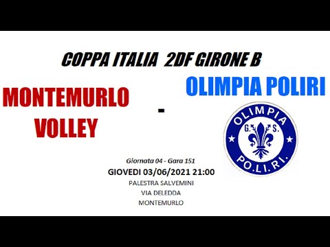 2DFB - MONTEMURLO VOLLEY vs OLIMPIA POLIRI