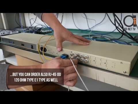 4 x E1 G.703/704 Fiber Optic Multiplexer testing example