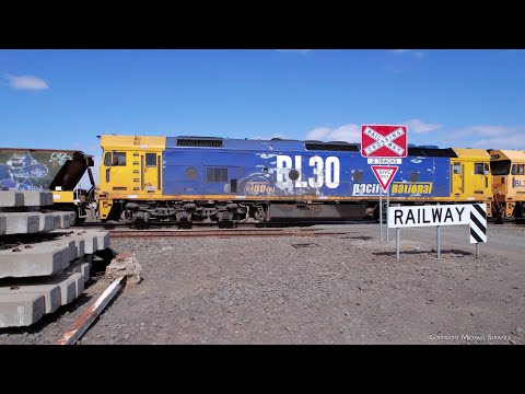 7731V Pacific National Grain With BL31 & BL30 Arrives At Gheringhap (21/3/2023) - PoathTV Trains