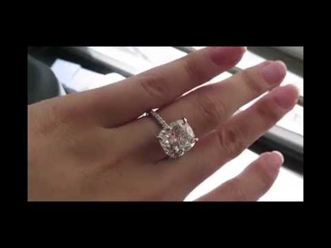 Spectacular 5.88ct Cushion Diamond Engagement Wedding Micro Pave Platinum