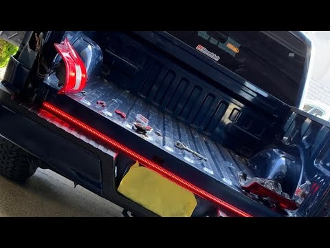 2018 f150 tailgate light bar install hard wired to tail lights explained