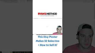 This Print on Demand Poster Makes 32 Sales/mo (HOW TO SELL SIMILAR POSTERS) #shorts