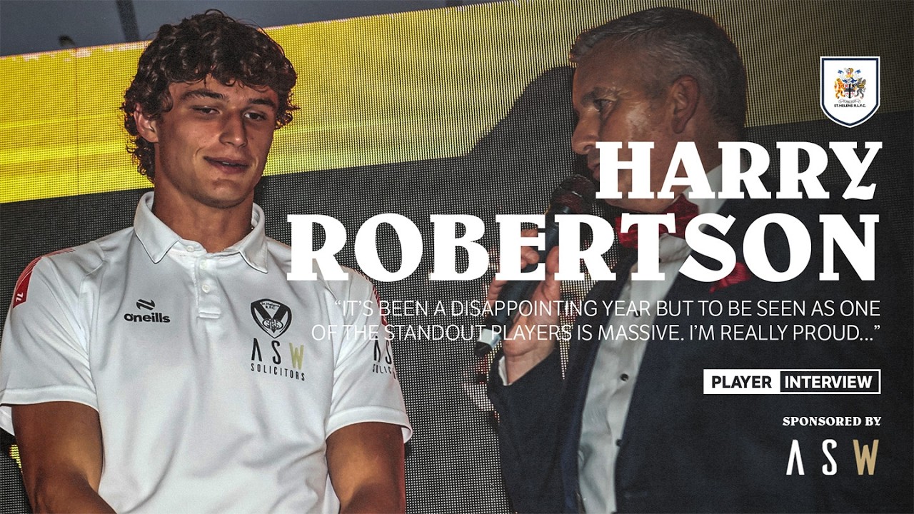 Harry Robertson on Winning Player of the Year Award