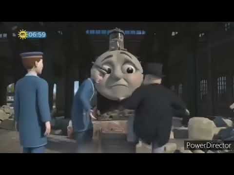 James crashes into Tidmouth Sheds!