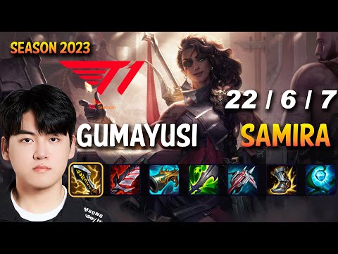 T1 Gumayusi SAMIRA vs ASHE ADC - Patch 13.24 KR Ranked