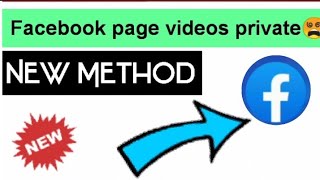 How to make Facebook page videos Private | Video private kesy krey
