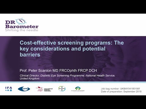 DR Barometer - Cost-effective screening programs: The key considerations and potential barriers