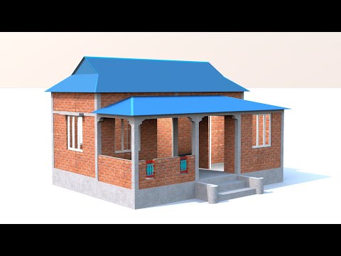 टिन से 'देहाती' घर की योजना, simple tin roof house plans, PREM'S HOME PLAN
