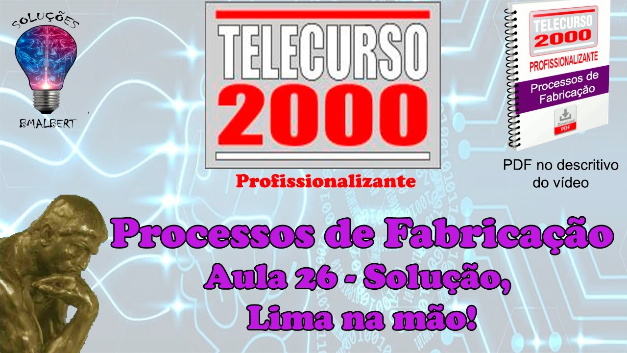 Telecurso 2000 - Processos de Fabricação - 26 Solução, Lima na mão!