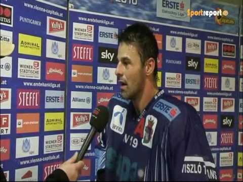 Vienna Capitals vs. Alba Volan Szekesfehervar - Interview Palkovics