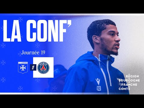 J19 - The press conference of Christophe Pelissier and Clément Akpa before AJA-PSG