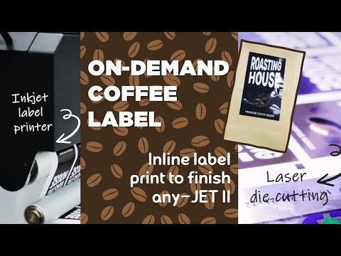 On-demand COFFEE label print to finish