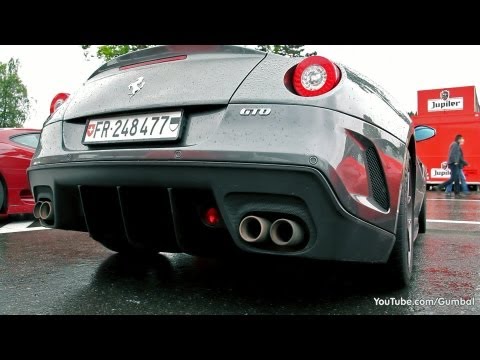 Ferrari 599 GTO - Start up, Downshifts & Accelerations!!