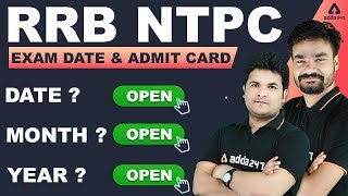 RRB NTPC Exam Date 2019 | Railway Group D Exam Date & Admit Card!