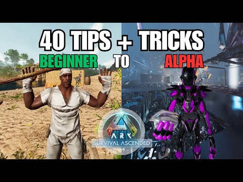40 OVERPOWERED Tips And Tricks They DONT Tell You in ARK: Survival Ascended (Become Alpha Easily)