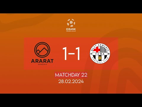 IDBank Premier League. Matchday 22. FC Ararat-Armenia - FC West Armenia (28.02.2024)